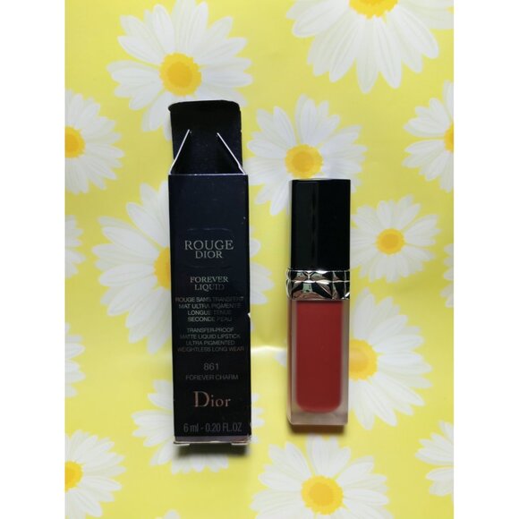 Rouge Dior Forever Liquid Lipstick 861 Forever Charm New In Box Full Size - Picture 1 of 8